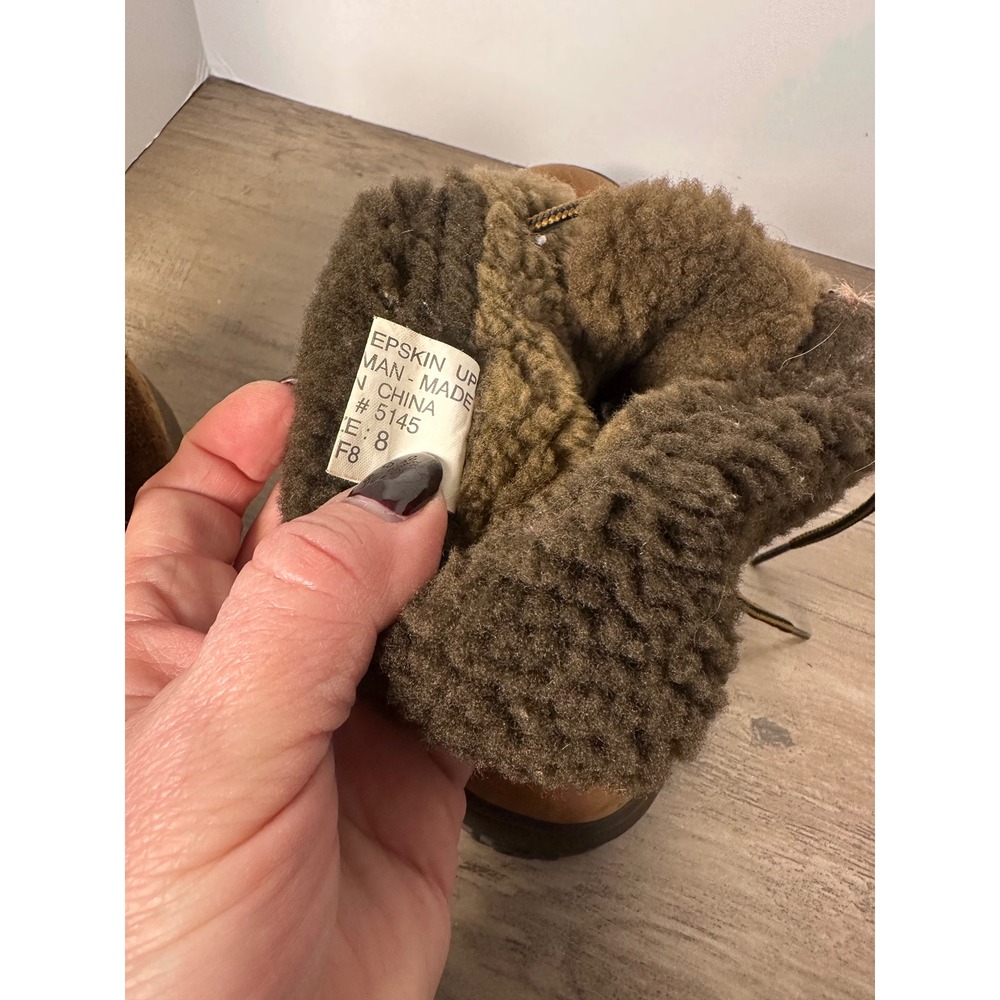 UGG Australia‎ 5145 Women's 8 Leather Sheepskin Cold Weather Lace Up Boots - Picture 10 of 10